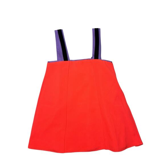 Roksanda Blossom Sleeveless Top Orange Black 2 Tank Bright Festival Futuristic - Picture 1 of 11